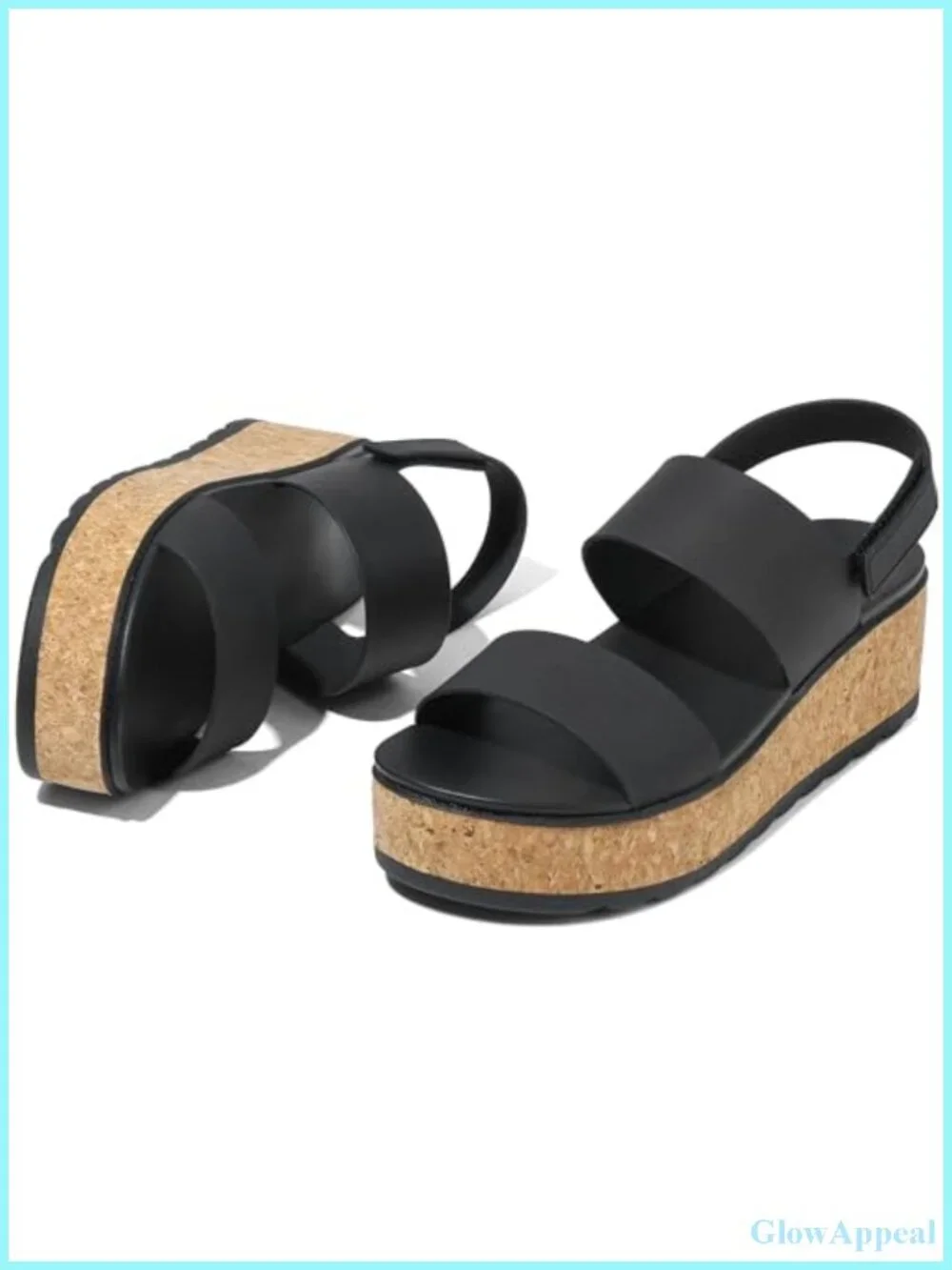 Women's Platform Wedge Cork Sandals Chunky Lug Sole Comfort Walking Shoes